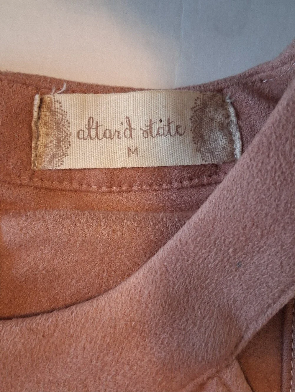Altar'd State | Tops | Altard State Faux Suede Laser Cut Halter Top ...